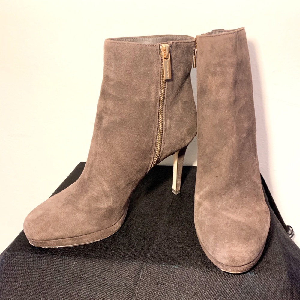 MICHAEL by Michael Kors Brown Suede Booties